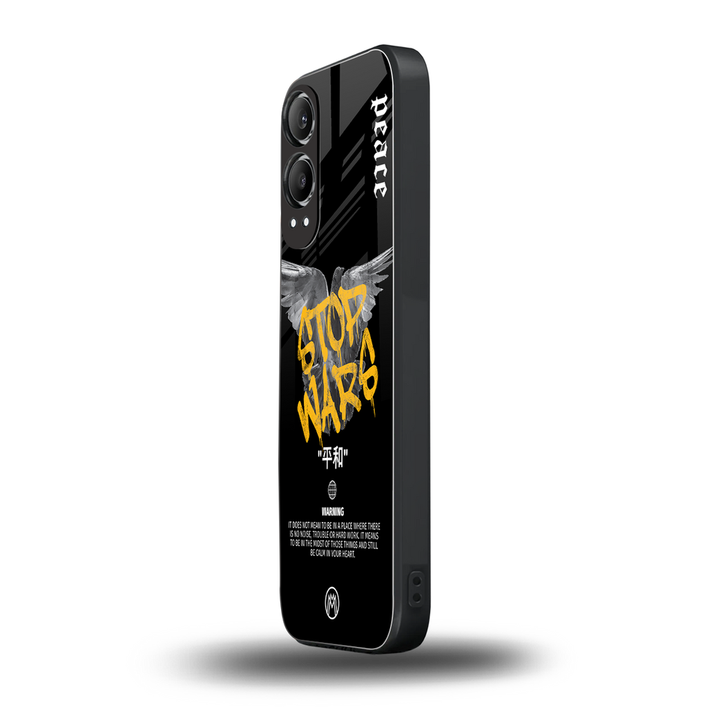 stop wars back phone cover | glass case for oneplus nord ce 4 lite