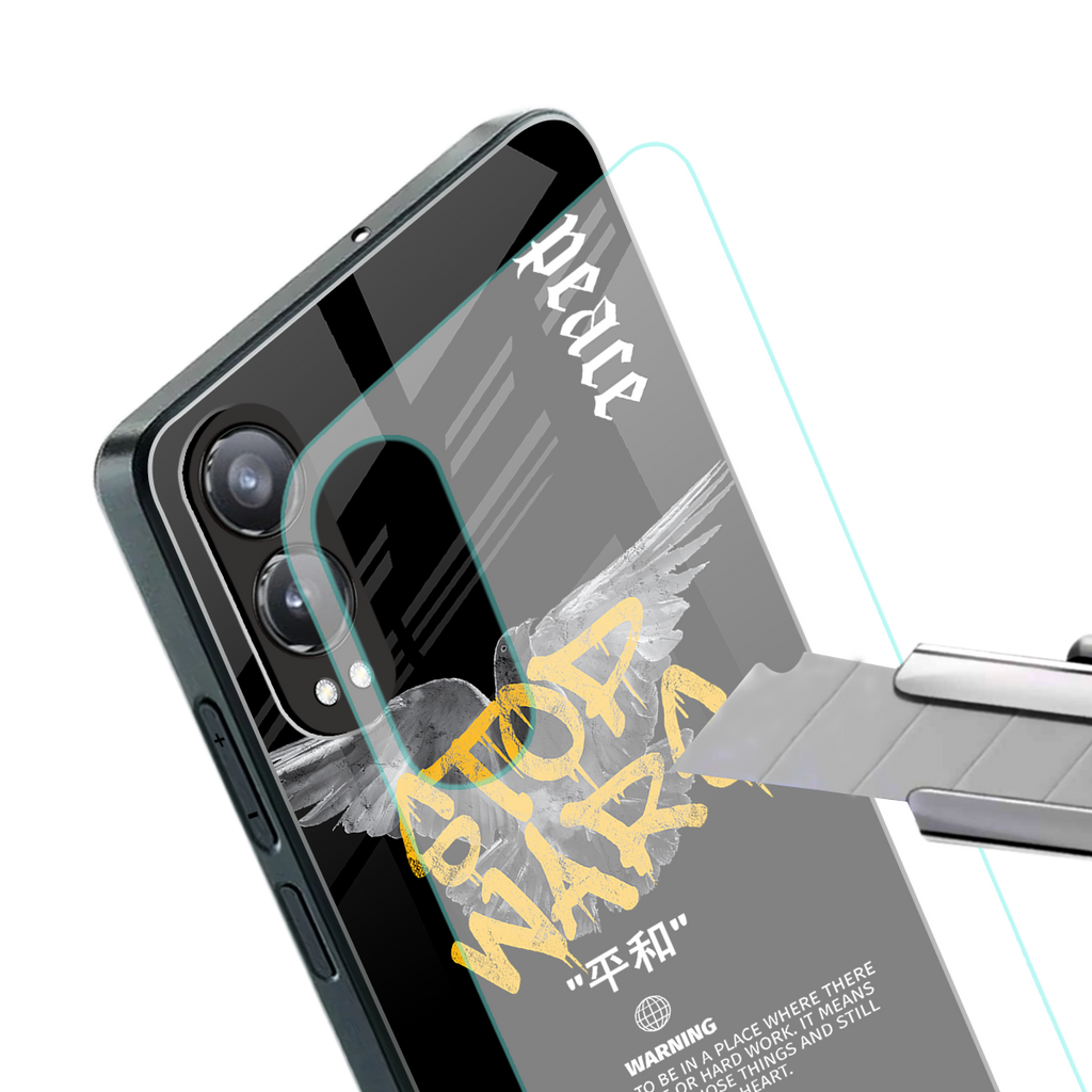 stop wars back phone cover | glass case for oneplus nord ce 4 lite