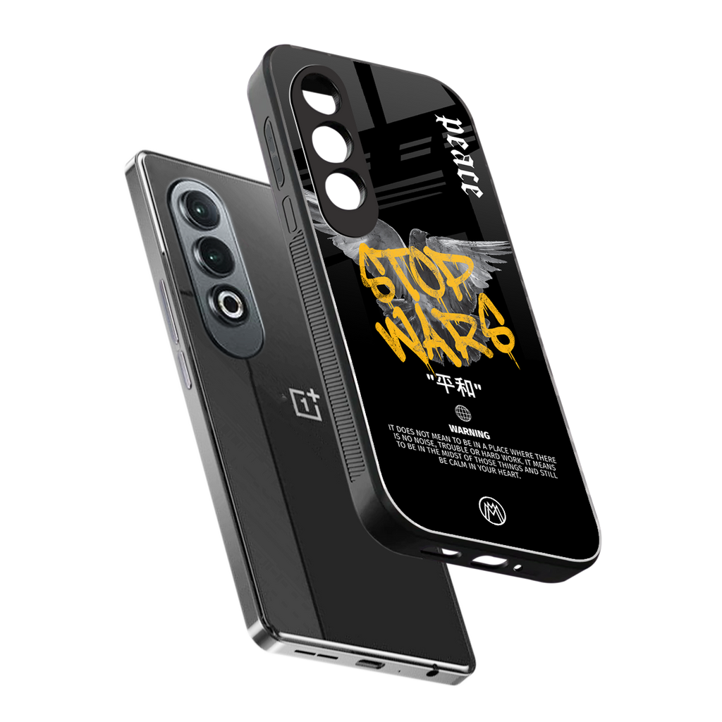 stop wars back phone cover | glass case for oneplus nord ce 4