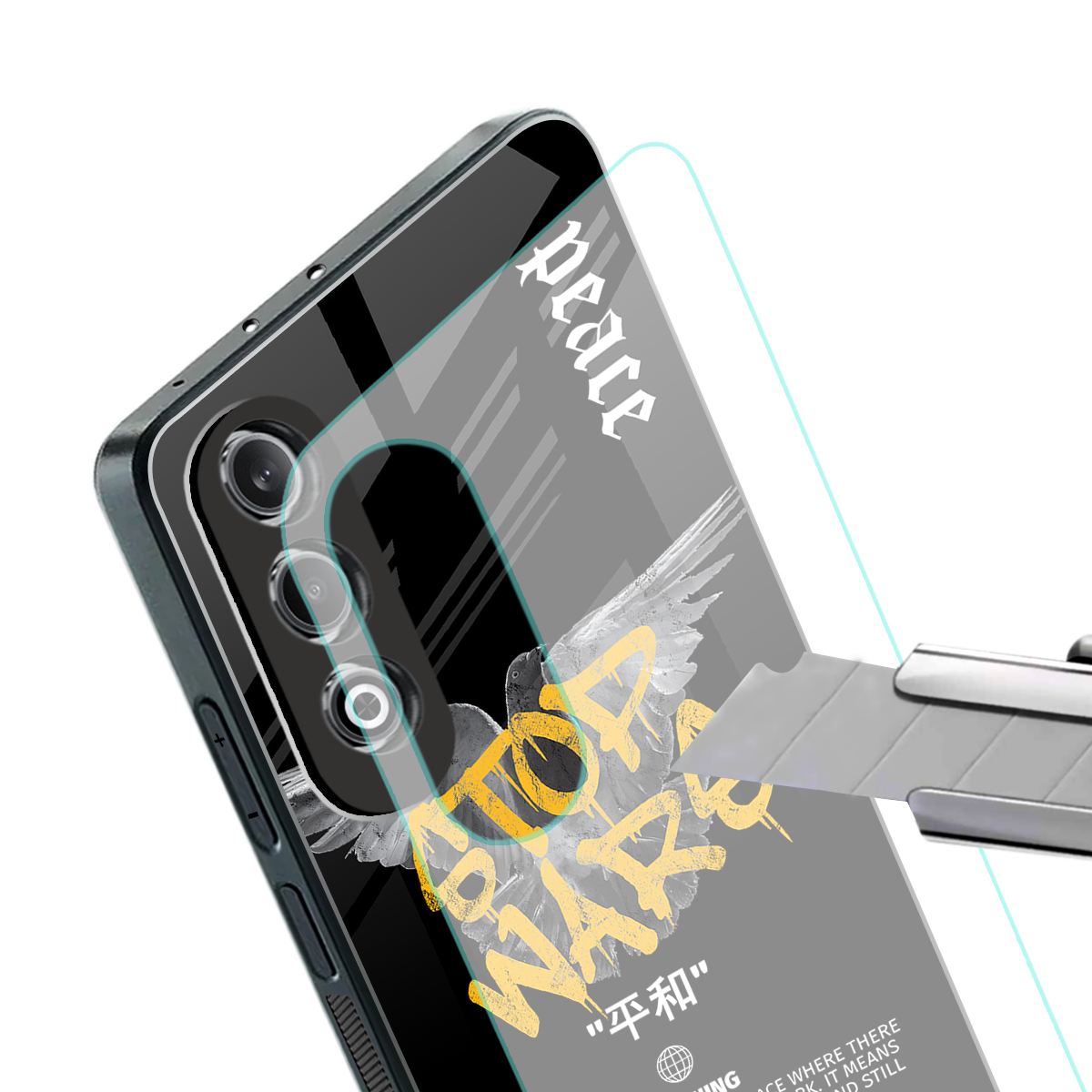 stop wars back phone cover | glass case for oneplus nord ce 4