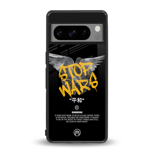 stop wars back phone cover | glass case for google pixel 8 pro