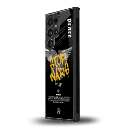 stop wars back phone cover | glass case for samsung galaxy s24 ultra