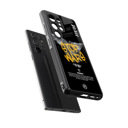 stop wars back phone cover | glass case for samsung galaxy s25 ultra