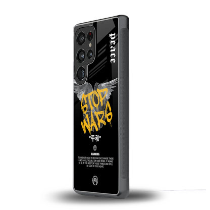 stop wars back phone cover | glass case for samsung galaxy s25 ultra