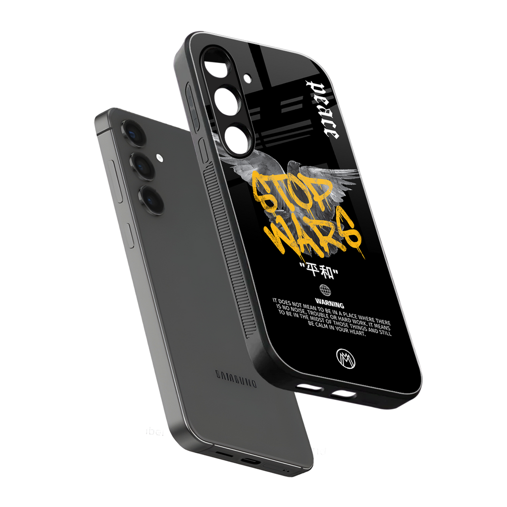 stop wars back phone cover | glass case for samsung galaxy s24