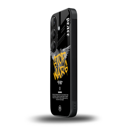 stop wars back phone cover | glass case for samsung galaxy s23