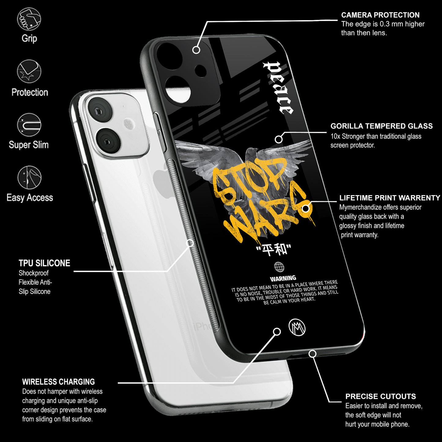 Mobile Phone Cover | Glass Back Case