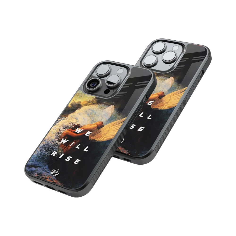 Protective Glass Back Phone Case Compatible with iPhone, Samsung, OnePlus, Pixel & More