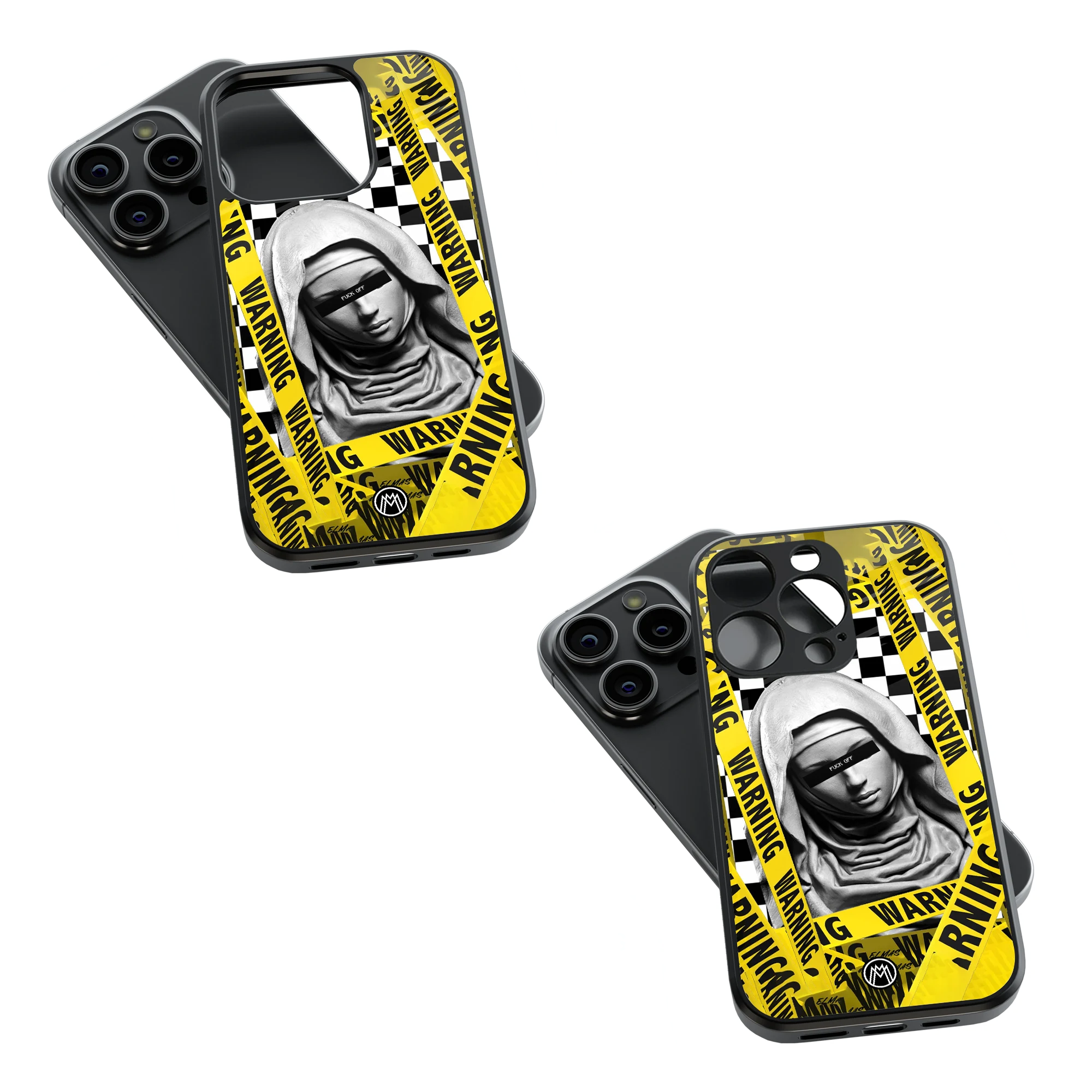 Trendy Glass Back Mobile Case for iPhone, Samsung, Redmi, OnePlus, Google Pixel, Motorola