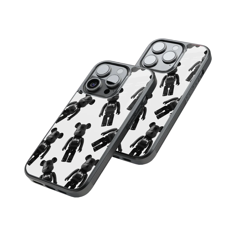 Protective Glass Back Phone Case Compatible with iPhone, Samsung, OnePlus, Pixel & More