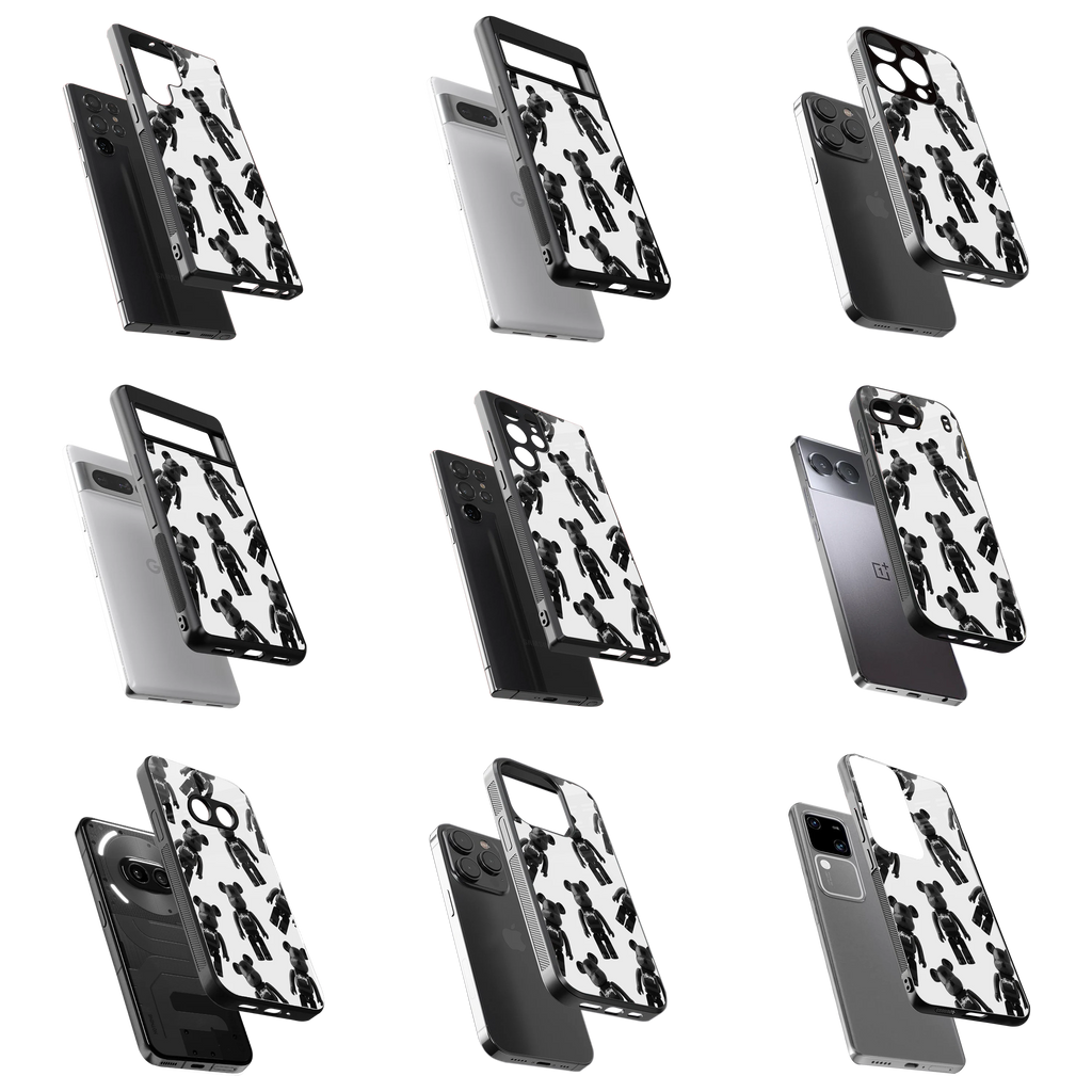 Durable Glass Back Mobile Case for iPhone, Samsung, OnePlus, Google Pixel, Redmi, Vivo, Oppo