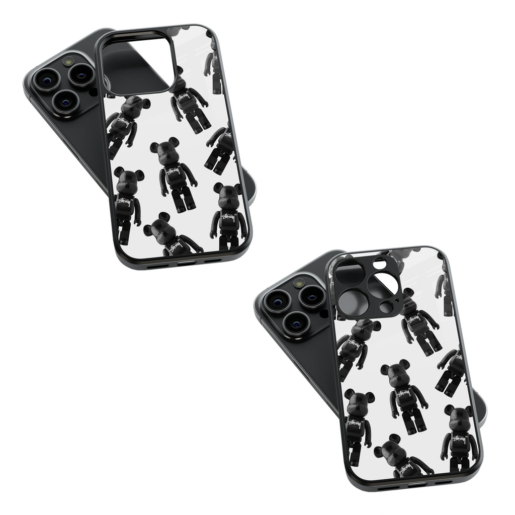 Trendy Glass Back Mobile Case for iPhone, Samsung, Redmi, OnePlus, Google Pixel, Motorola