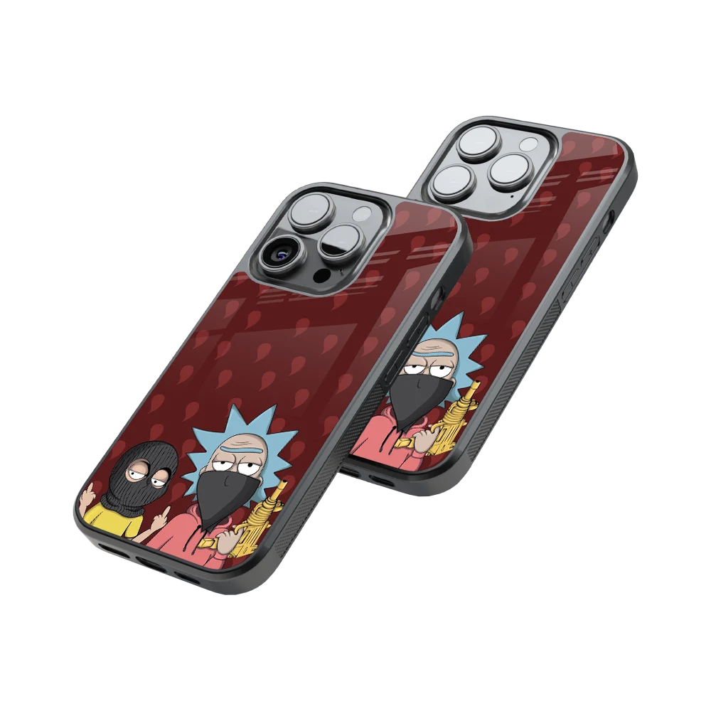 Protective Glass Back Phone Case Compatible with iPhone, Samsung, OnePlus, Pixel & More
