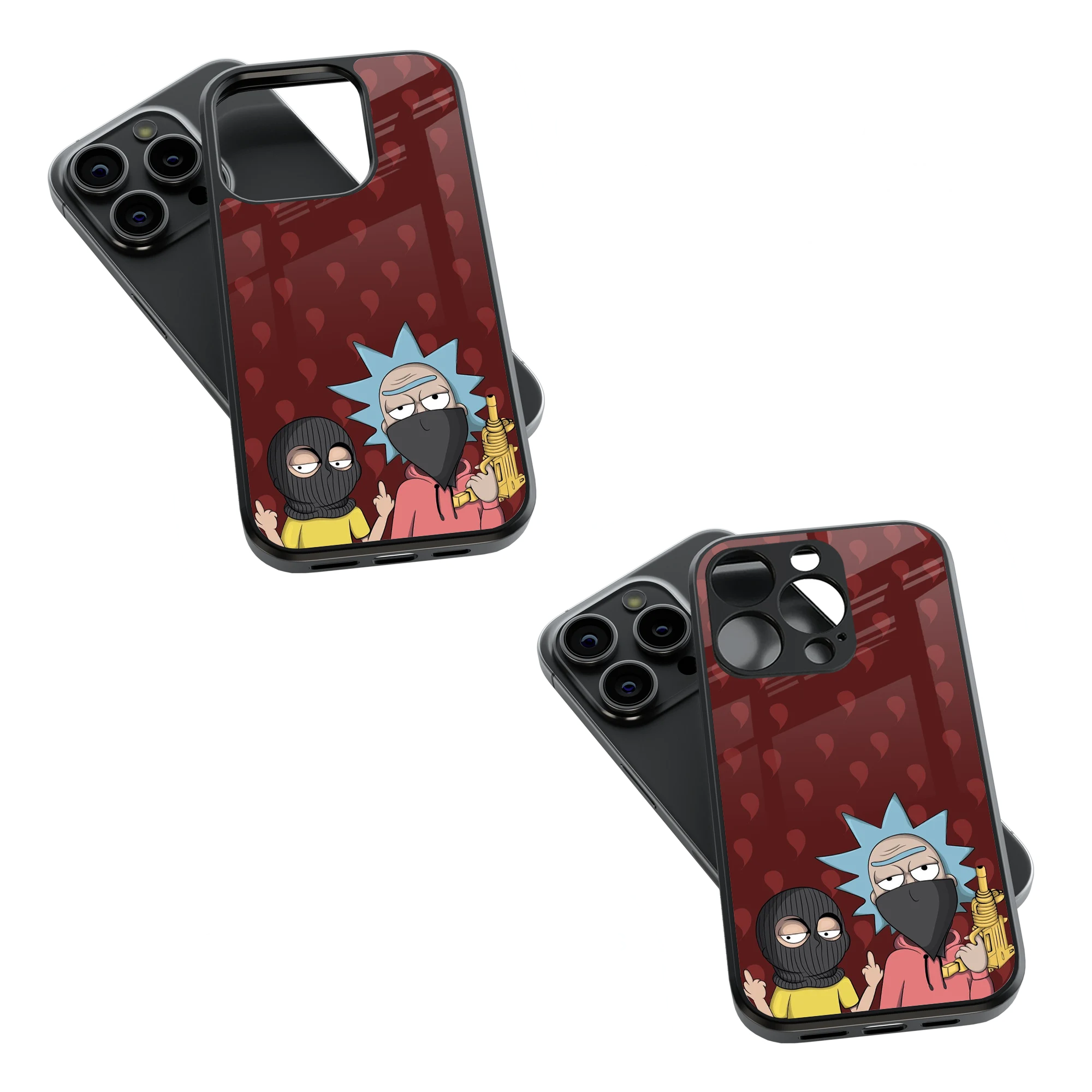 Trendy Glass Back Mobile Case for iPhone, Samsung, Redmi, OnePlus, Google Pixel, Motorola