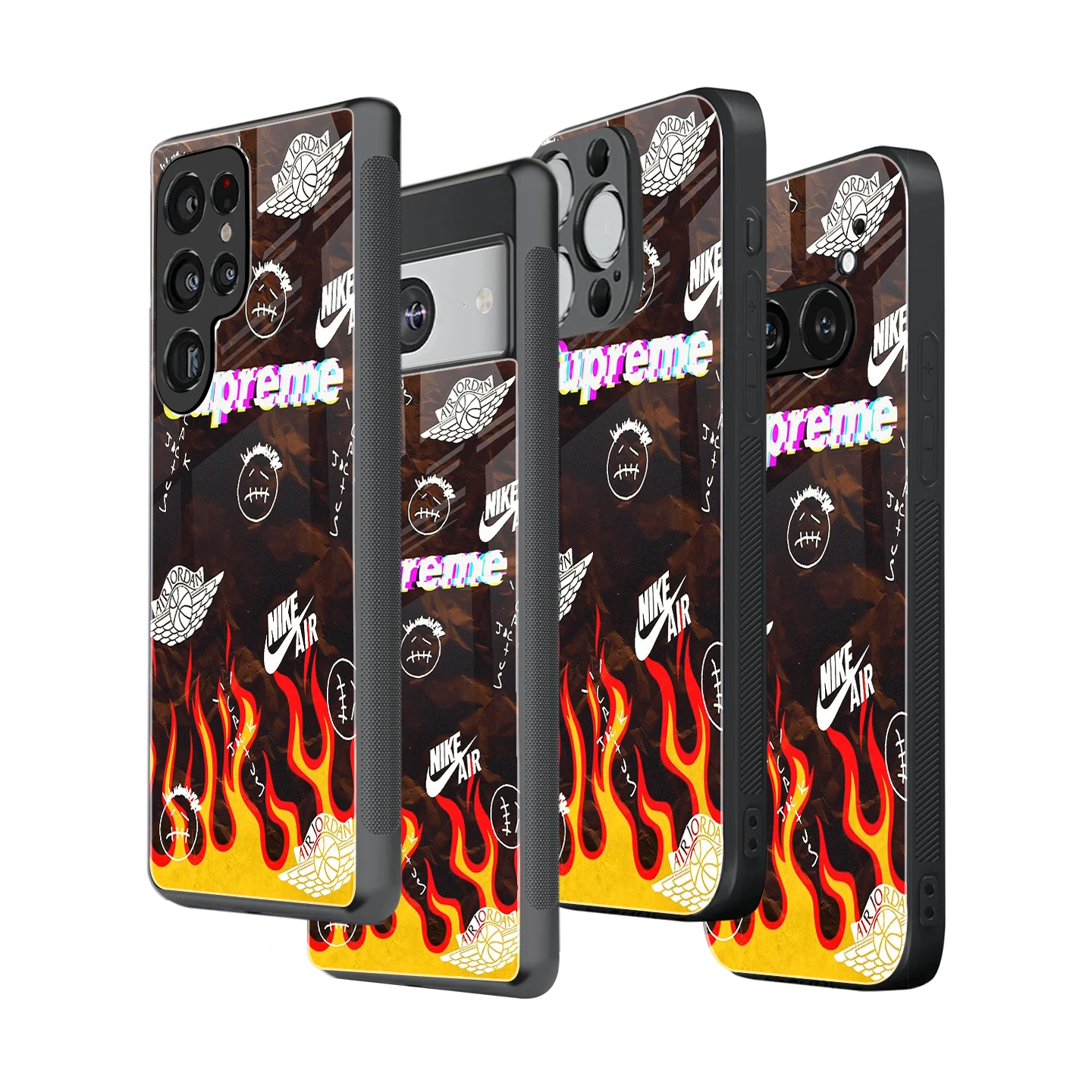 Stylish Glass Back Case for All Smartphones iPhone, Samsung, OnePlus, Pixel, Redmi, Oppo, Vivo, Motorola