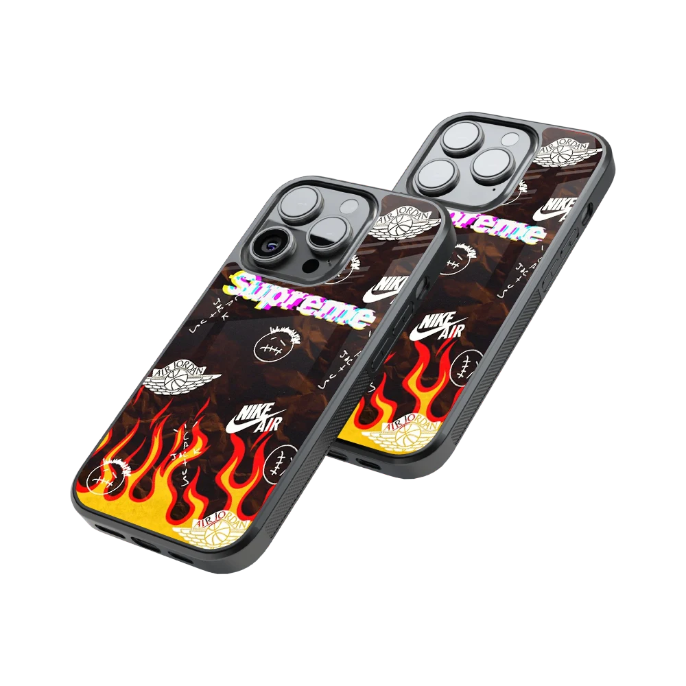 Protective Glass Back Phone Case Compatible with iPhone, Samsung, OnePlus, Pixel & More