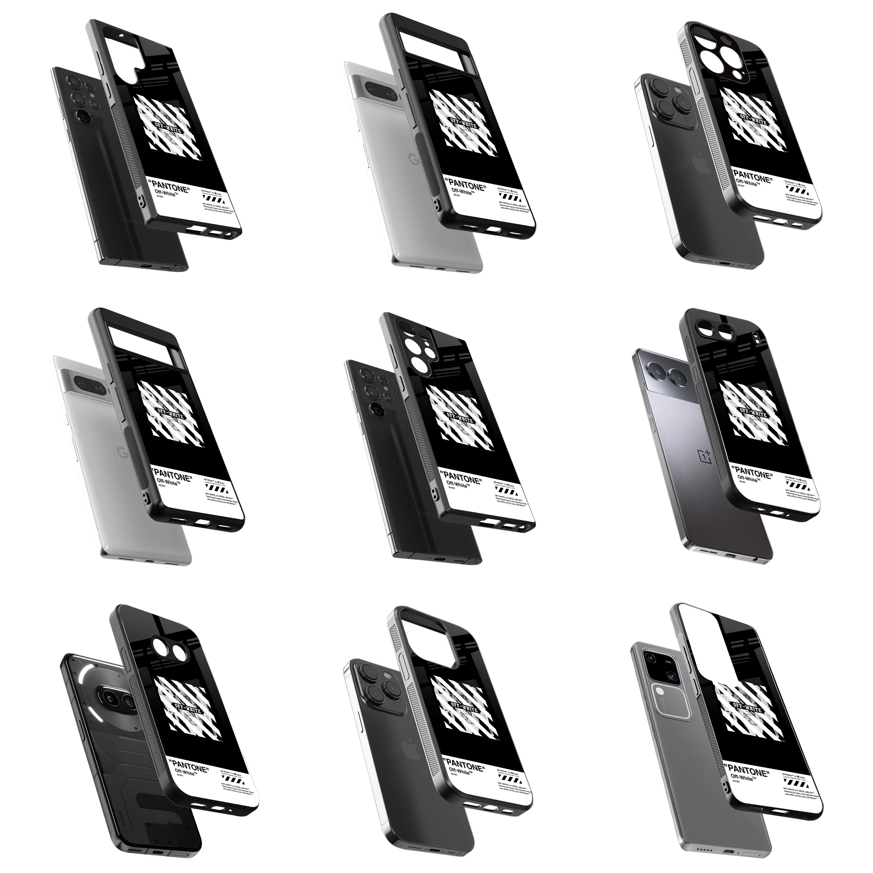 Durable Glass Back Mobile Case for iPhone, Samsung, OnePlus, Google Pixel, Redmi, Vivo, Oppo