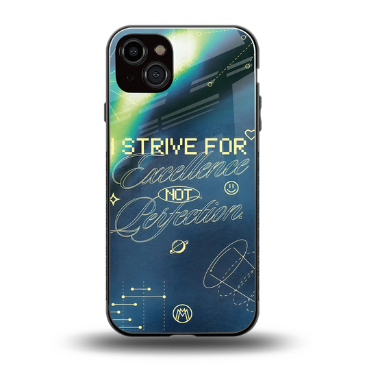strive on back phone cover | glass case for iphone 15 plus