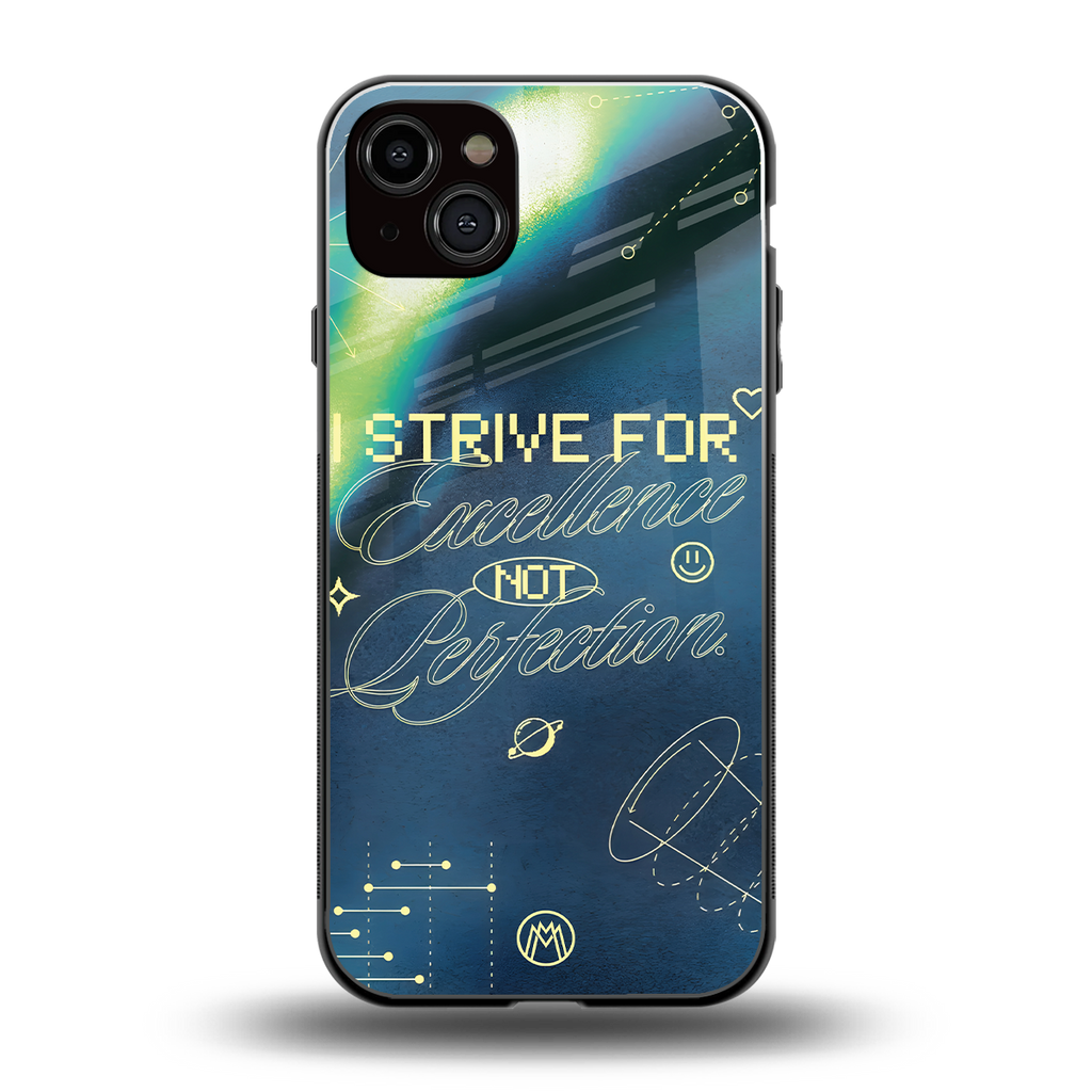 strive on back phone cover | glass case for iphone 14 plus