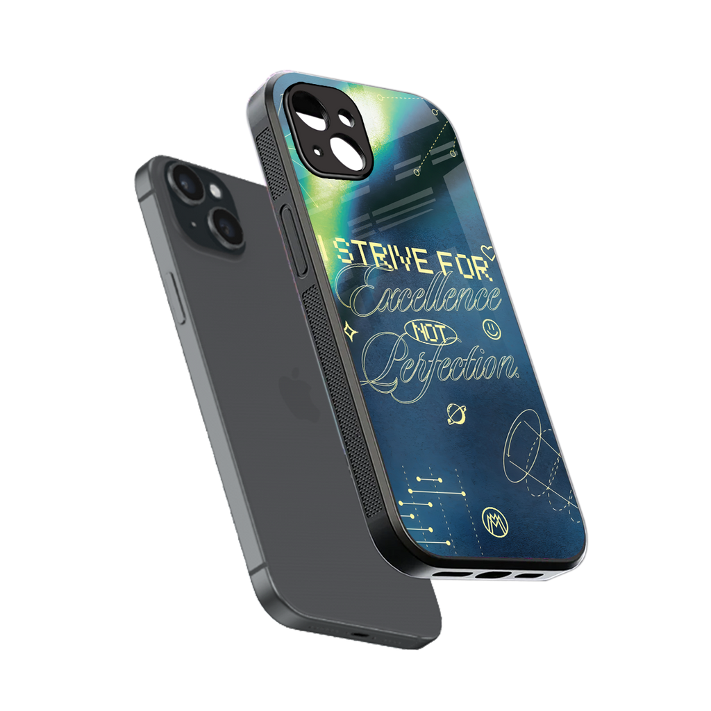 strive on back phone cover | glass case for iphone 14 plus