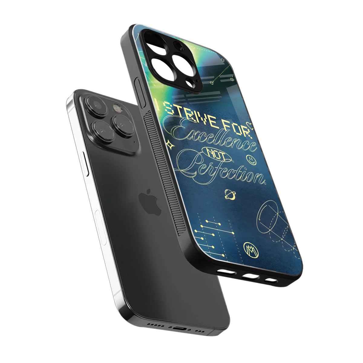 strive on back phone cover | glass case for iphone 15 pro max