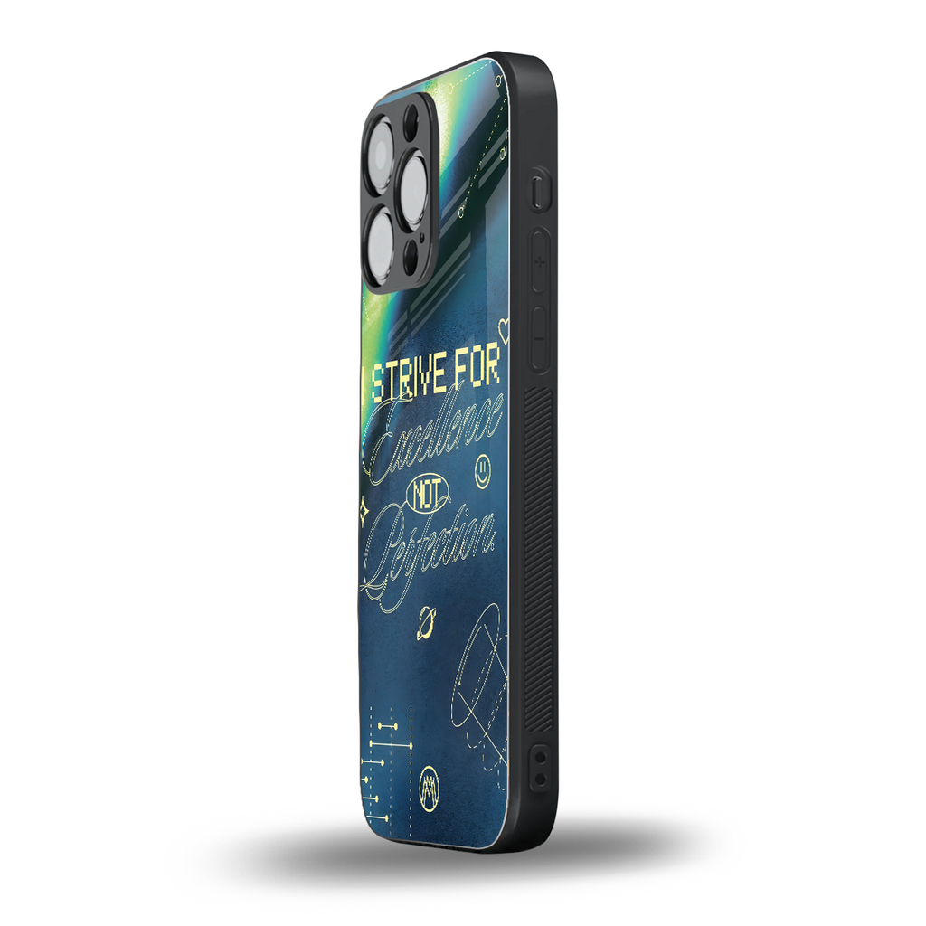 strive on back phone cover | glass case for iphone 14 pro max