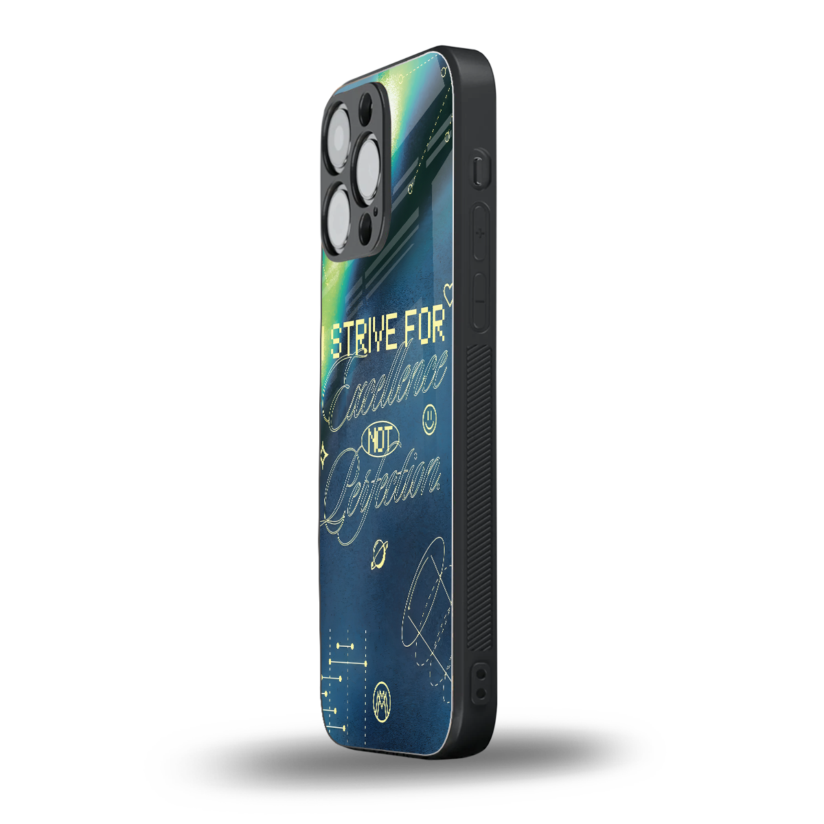 strive on back phone cover | glass case for iphone 14 pro max