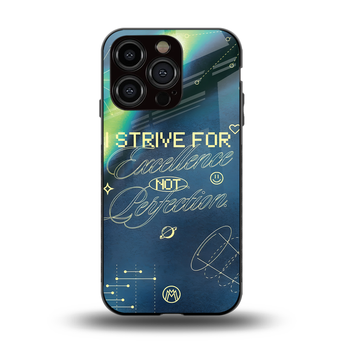 strive on back phone cover | glass case for iphone 15 pro