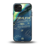 strive on back phone cover | glass case for iphone 15