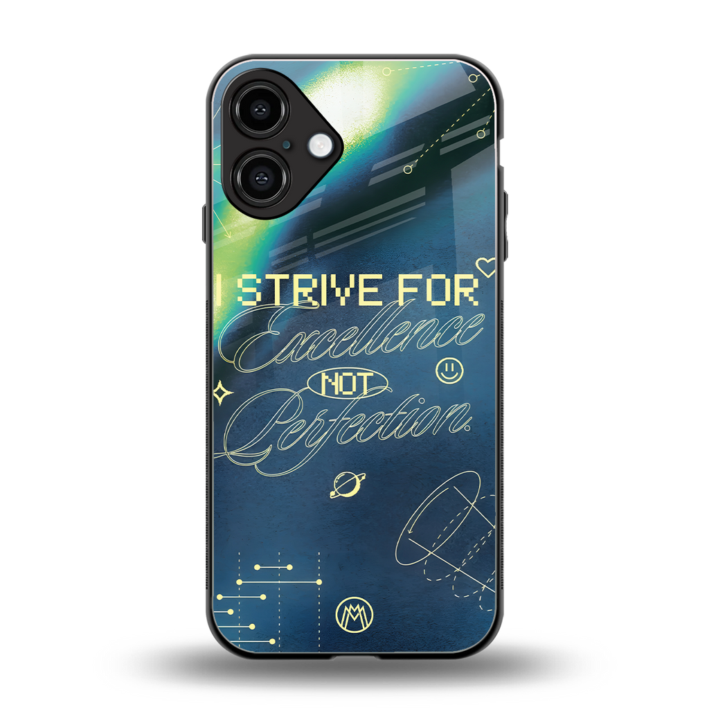 strive on back phone cover | glass case for iphone 16 plus