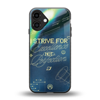 strive on back phone cover | glass case for iphone 16 plus