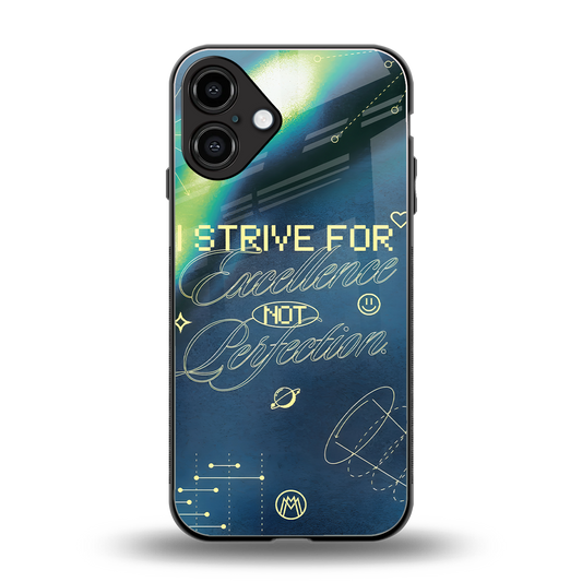 strive on back phone cover | glass case for iphone 16 plus