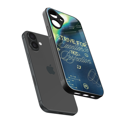 strive on back phone cover | glass case for iphone 16 plus