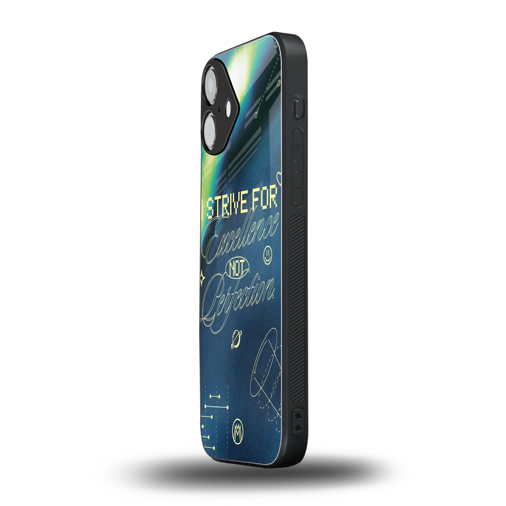 strive on back phone cover | glass case for iphone 16 plus
