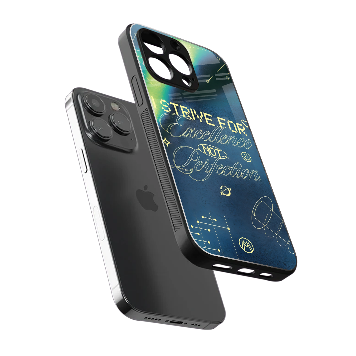 strive on back phone cover | glass case for iphone 16 pro max