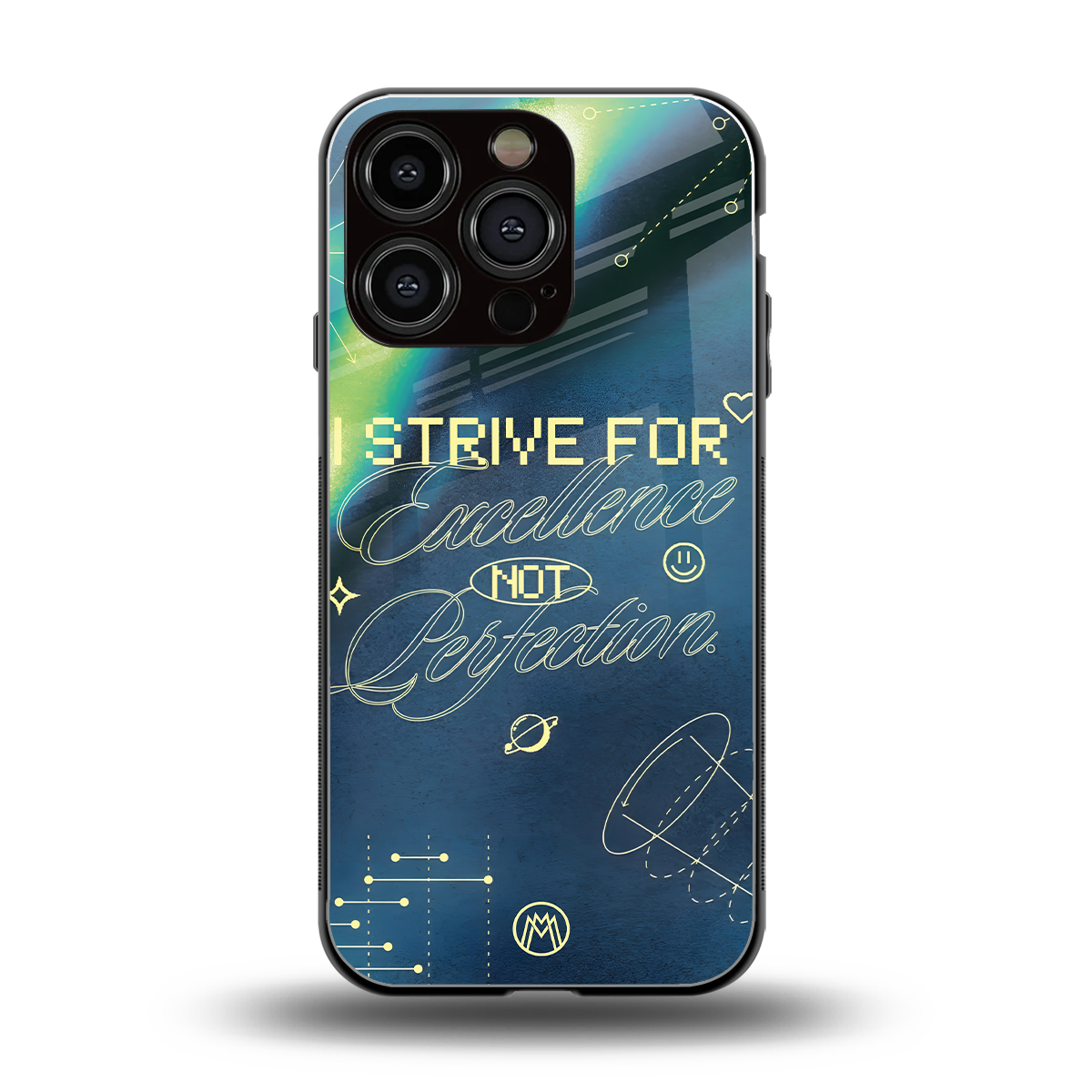 strive on back phone cover | glass case for iphone 16 pro