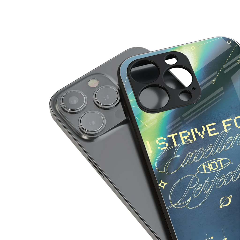 strive on back phone cover | glass case for iphone 14 plus