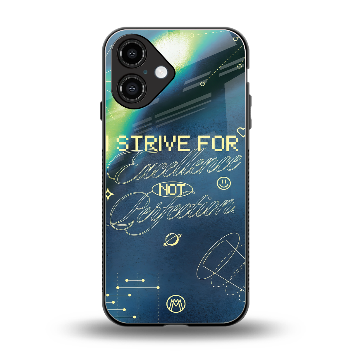 strive on back phone cover | glass case for iphone 16