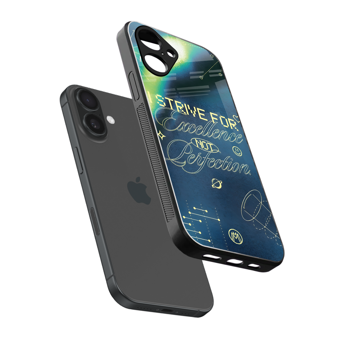 strive on back phone cover | glass case for iphone 16