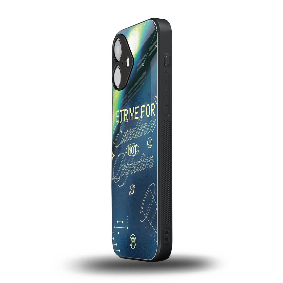 strive on back phone cover | glass case for iphone 16