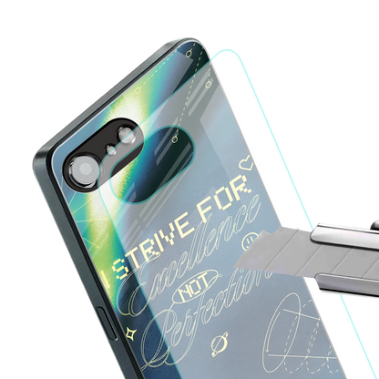 strive on back phone cover | glass case for iphone 16e