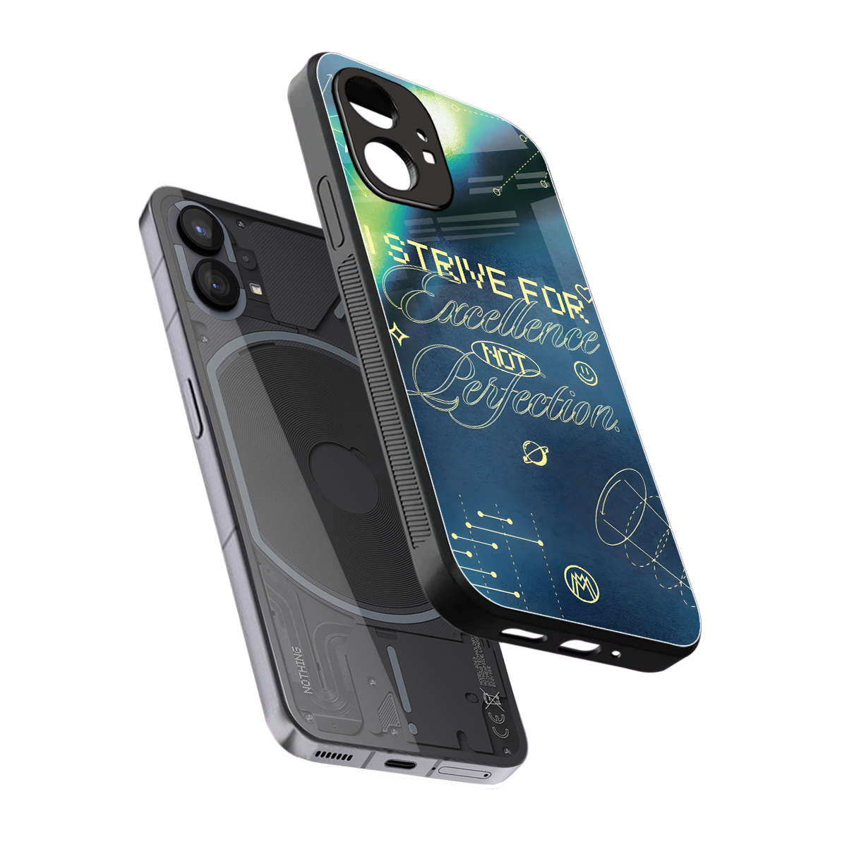 strive on back phone cover | glass case for nothing phone 1