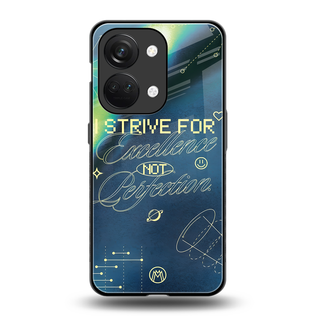 strive on back phone cover | glass case for oneplus nord 3