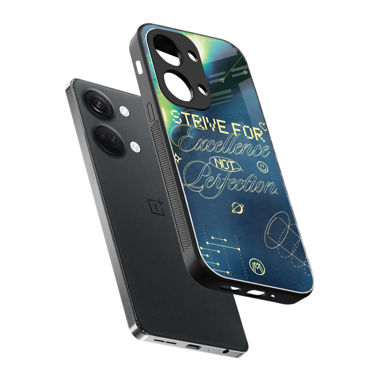 strive on back phone cover | glass case for oneplus nord 3