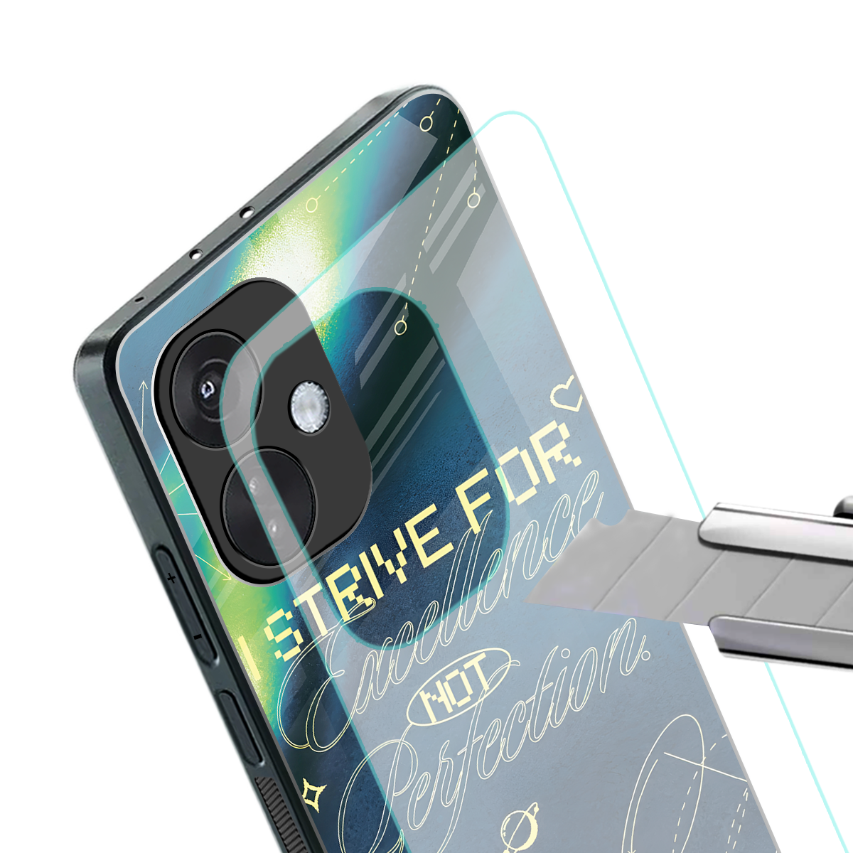 strive on back phone cover | glass case for oneplus nord ce 3