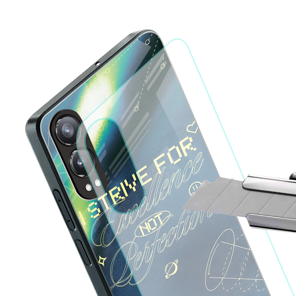 strive on back phone cover | glass case for oneplus nord ce 4 lite
