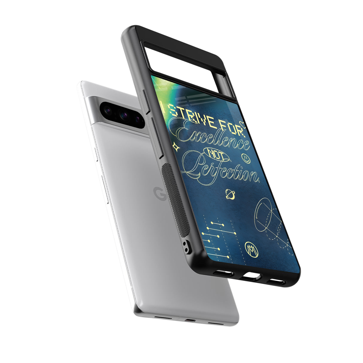 strive on back phone cover | glass case for google pixel 8 pro