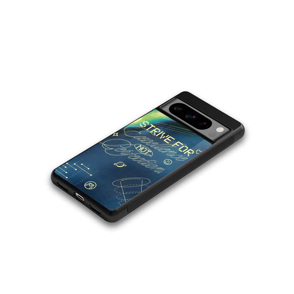 strive on back phone cover | glass case for google pixel 8 pro