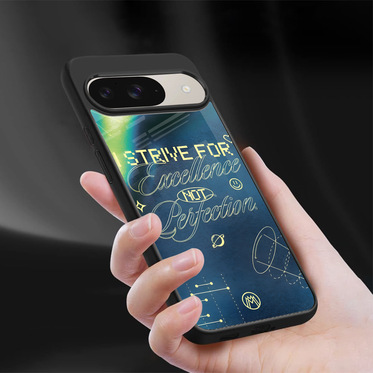 strive on back phone cover | glass case for google pixel 9