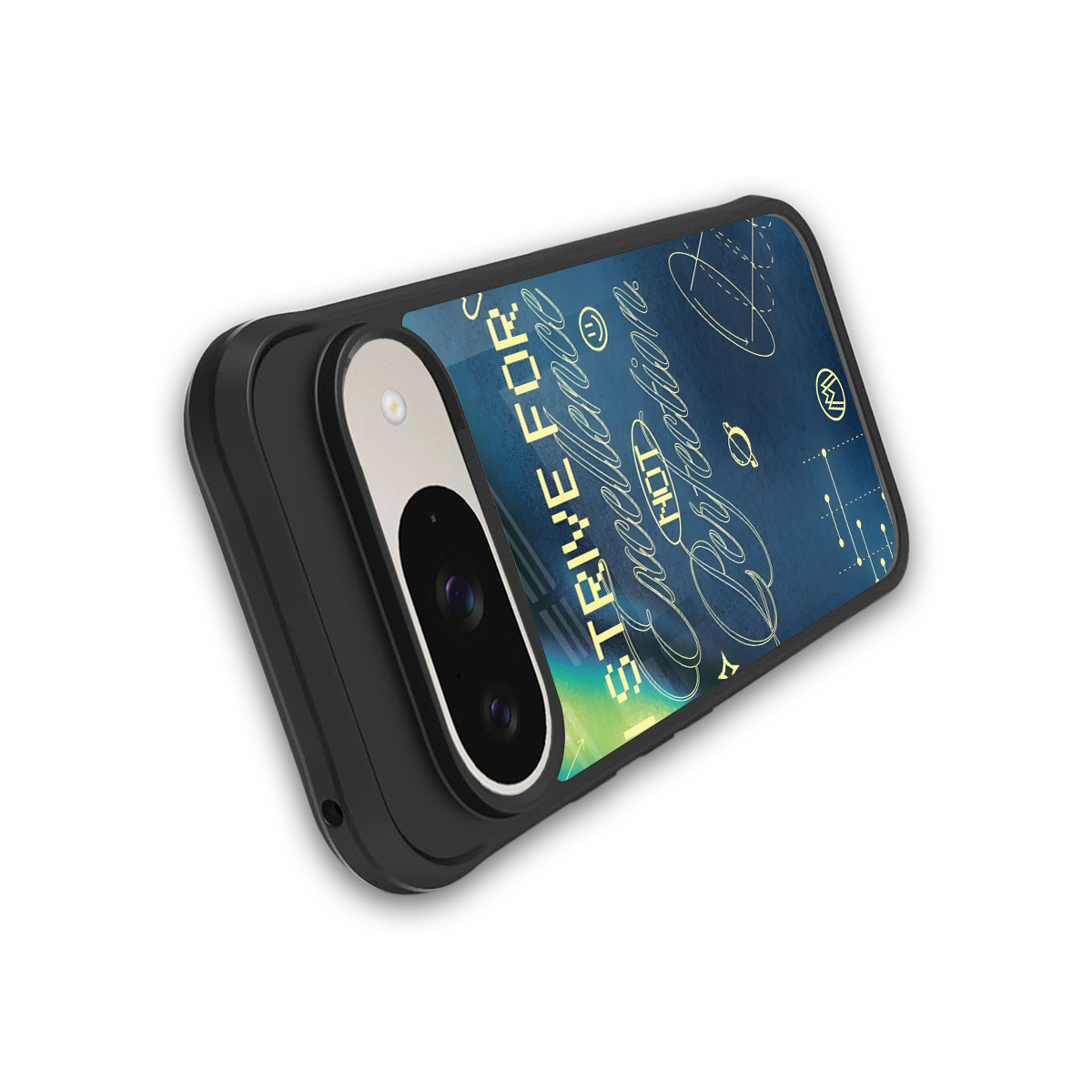 strive on back phone cover | glass case for google pixel 9